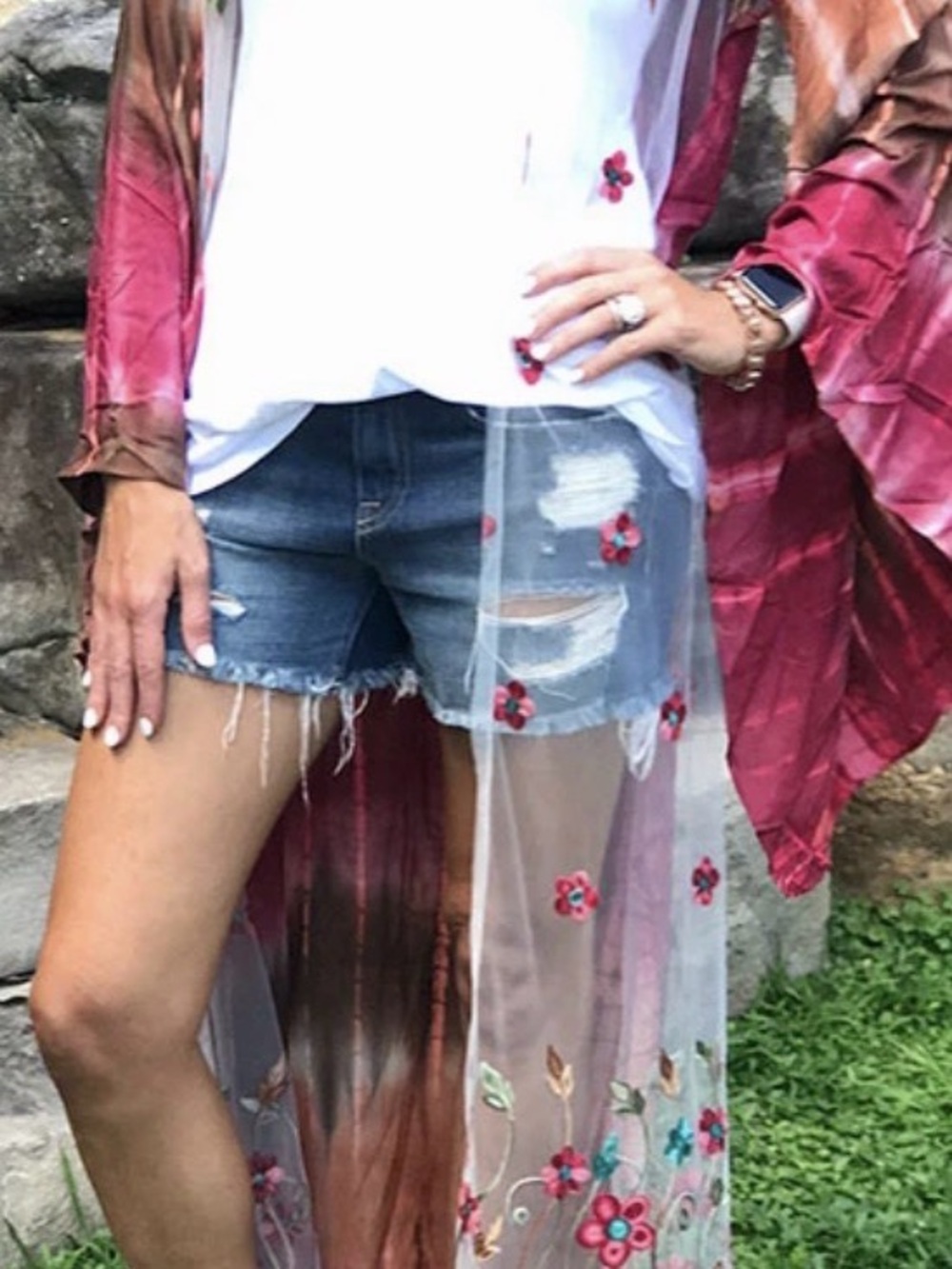 RUNWAY VAGABOND LA BOHEME TIE-DYE DUSTER